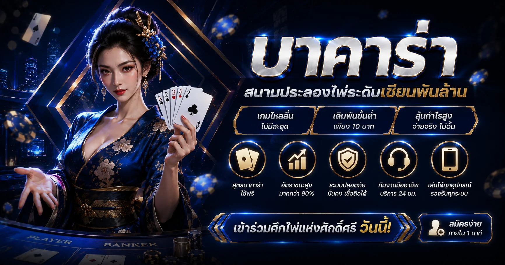 คาสิโนออนไลน์ imigrand บาคาร่าสดที่ IM GRAND1688